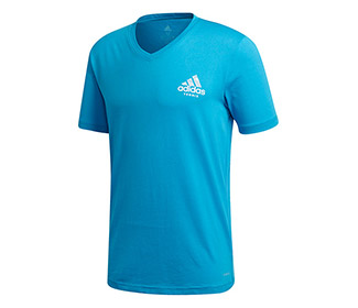 Adidas V-Neck Graphic Tee (M)