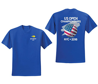 US Open 2018 Flag Ball Tee (M) Royal