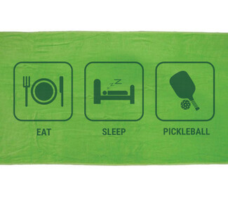 Eat Sleep Pickleball Towel (Green)