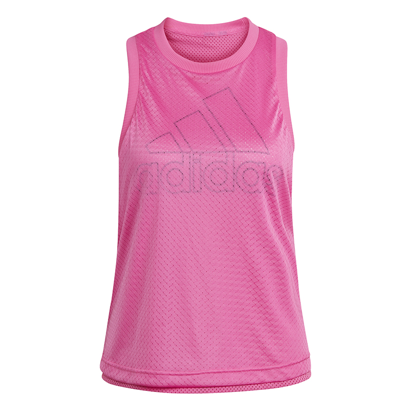 adidas Double Layer Mesh Tank (W) (Pink)