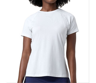 FILA Essentials Mesh Back Short Sleeve Top (W) (White)